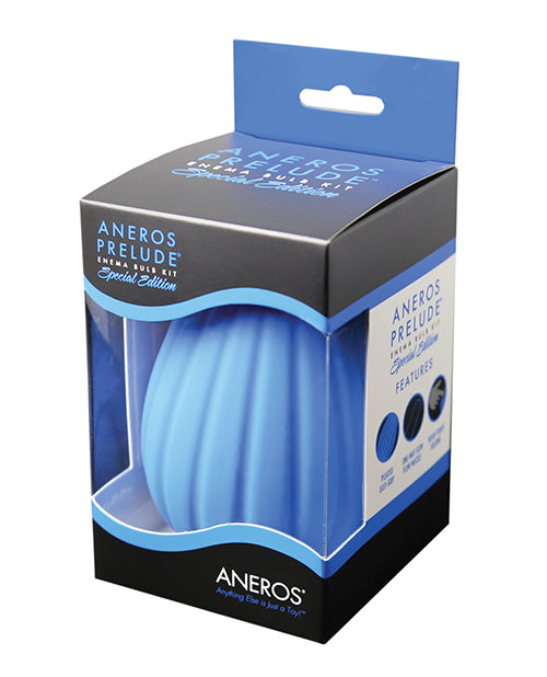 Aneros Prelude Enema Special Edition Bulb Kit - Blue - Empower Pleasure