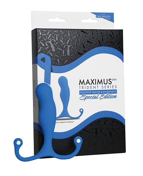 Aneros Maximus Syn Trident Special Edition Prostate Stimulator - Blue - Empower Pleasure