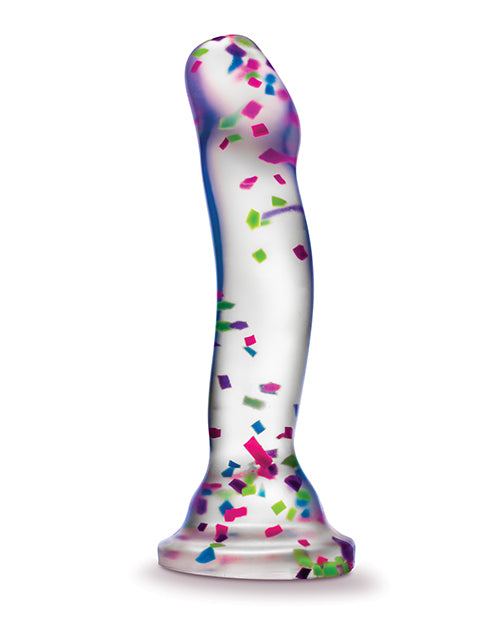 Blush Neo Elite Hanky Panky 7" Confetti Dildo - Glow in the Dark - Empower Pleasure