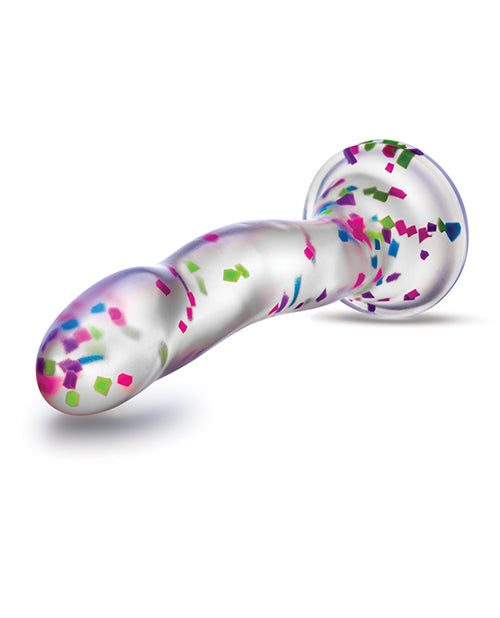 Blush Neo Elite Hanky Panky 7" Confetti Dildo - Glow in the Dark - Empower Pleasure