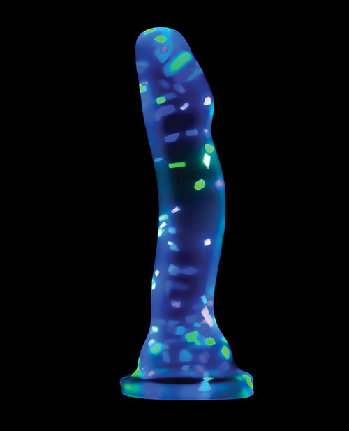 Blush Neo Elite Hanky Panky 7" Confetti Dildo - Glow in the Dark - Empower Pleasure