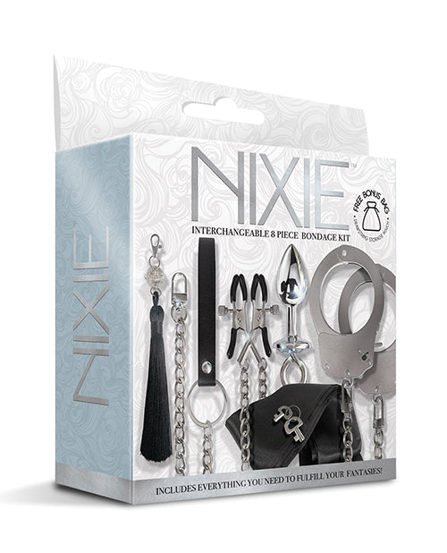 Nixie Interchangeable 8 Pc Bondage Kit - Empower Pleasure