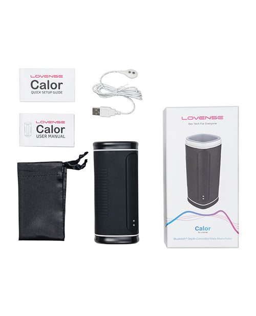 Lovense Calor Compact Heating Masturbator - Black - Empower Pleasure