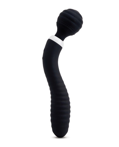 Nu Sensuelle Lolly Double-Ended Flexible Nubii Wand - Black - Empower Pleasure