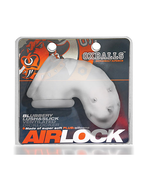 Oxballs Airlock Air-Lite Vented Chastity - Clear Ice - Empower Pleasure