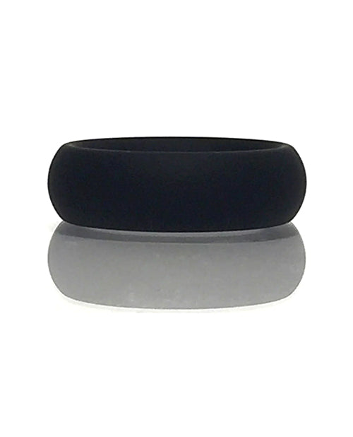 Rascal The Brawn Silicone Cock Ring - Black - Empower Pleasure