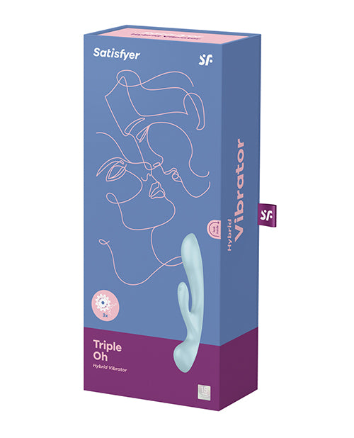 Satisfyer Triple Oh - Light Blue - Empower Pleasure