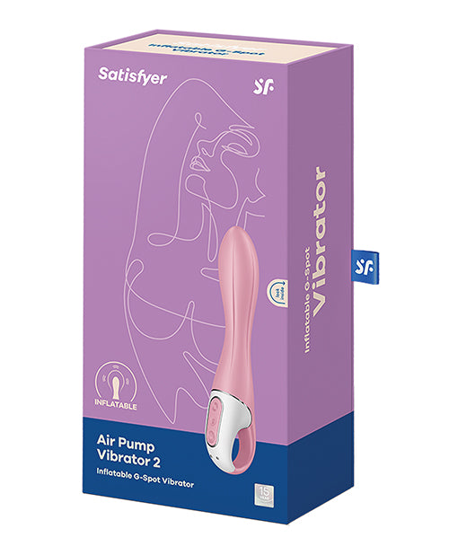 Satisfyer Air Pump Vibrator 2 - Light Red - Empower Pleasure