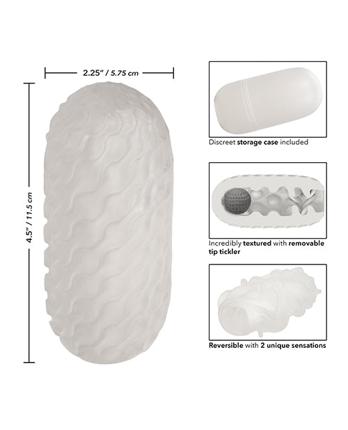 Boundless Reversible Squishy Ball Stroker - Smoke - Empower Pleasure