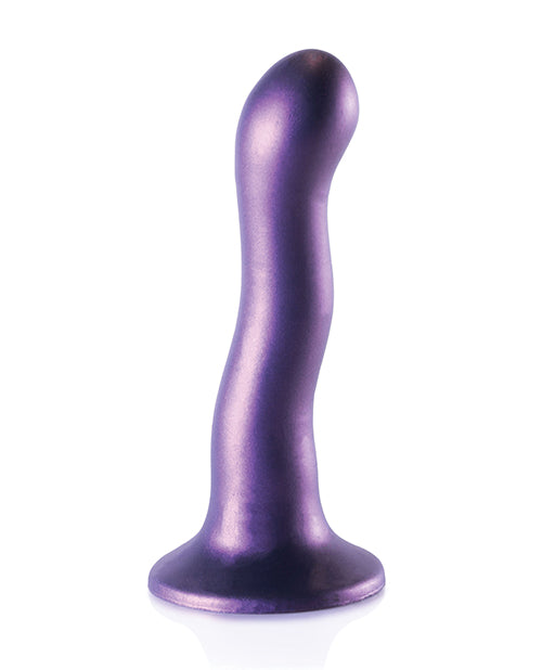 Shots Ouch 7" Curvy G-Spot Dildo - Metallic Purple - Empower Pleasure