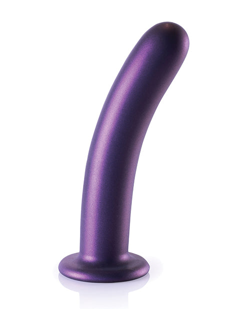 Shots Ouch 7" Smooth G-Spot Dildo - Metallic Purple - Empower Pleasure