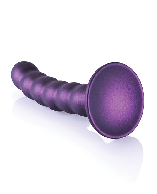 Shots Ouch 5" Beaded G-Spot Dildo - Metallic Purple - Empower Pleasure