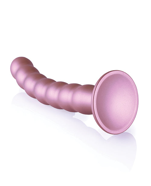 Shots Ouch 8" Beaded G-Spot Dildo - Rose Gold - Empower Pleasure