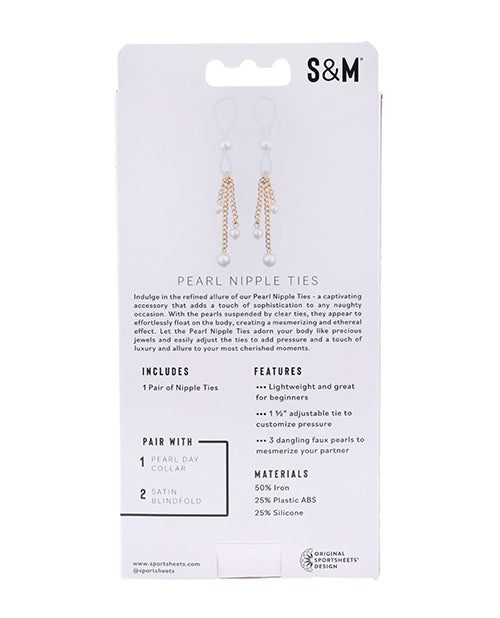 Sex & Mischief Pearl Nipple Ties - Empower Pleasure