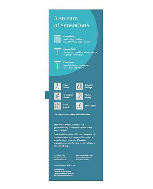 Womanizer Wave Shower Head - Chrome - Empower Pleasure