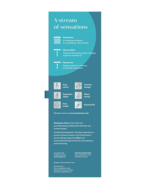 Womanizer Wave Shower Head - White - Empower Pleasure