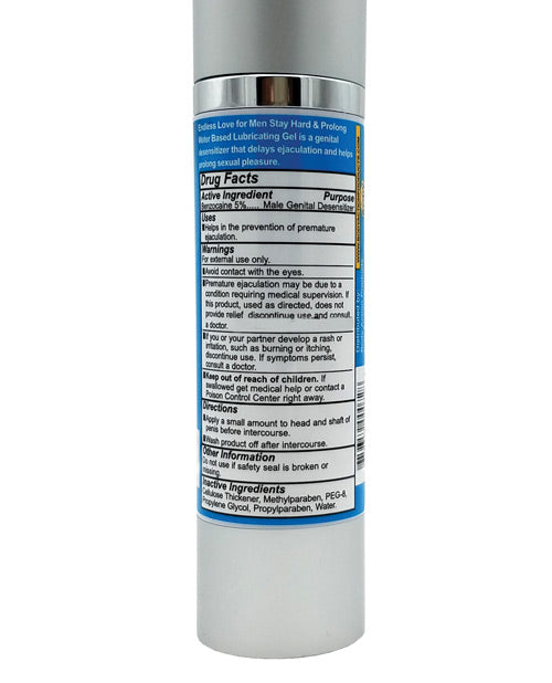 Endless Love For Men Stayhard & Prolong Lubricant - 1.7 oz - Empower Pleasure