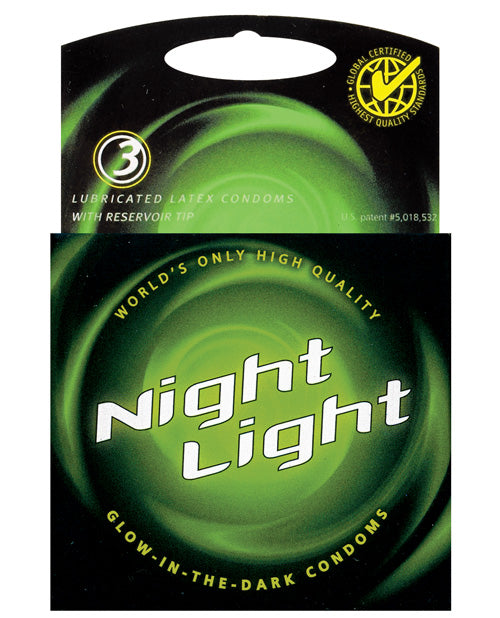 Night Light Glow in the Dark Condom - Box of 3 - Empower Pleasure