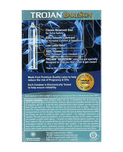 Trojan BareSkin Condoms - Empower Pleasure