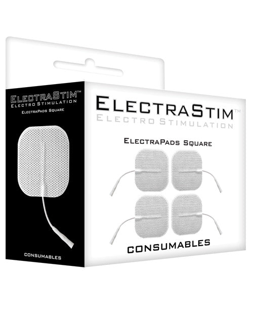 ElectraStim Accessory - Square Self Adhesive Pads (Pack of 4) - Empower Pleasure