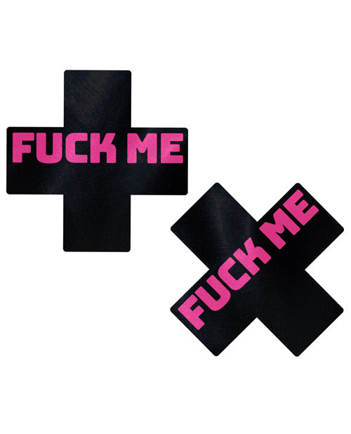 Pastease Fuck Me Plus - Black/Pink O/S