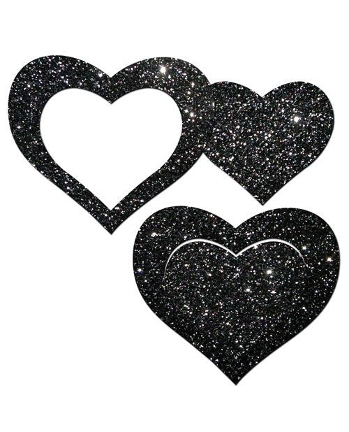 Pastease Glitter Peek a Boob Hearts - Empower Pleasure