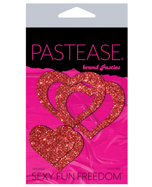 Pastease Glitter Peek a Boob Hearts - Empower Pleasure