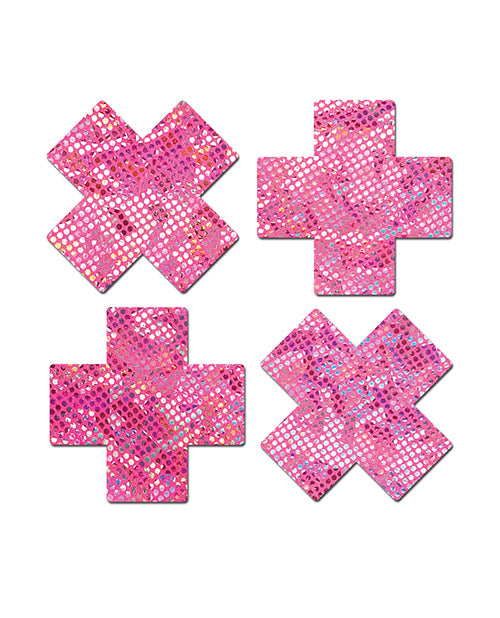 Pastease Premium Petites Disco Plus X - Pink O/S Pack of 2 Pair - Empower Pleasure