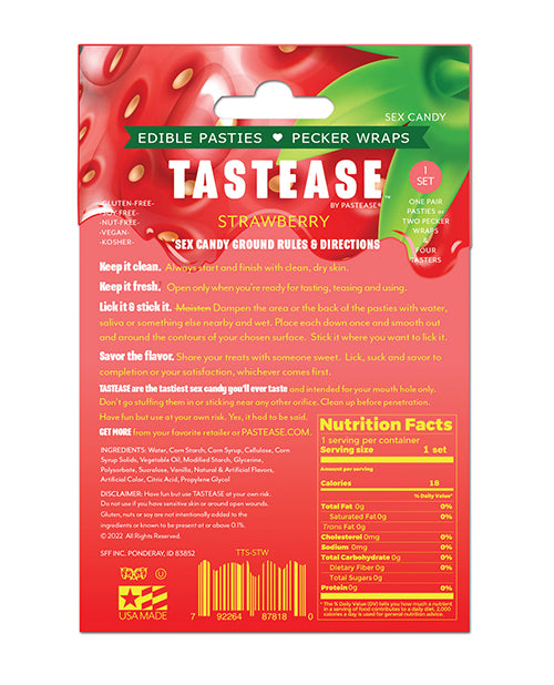 Pastease Tastease Tasty Sex Candy - Strawberry O/S - Empower Pleasure