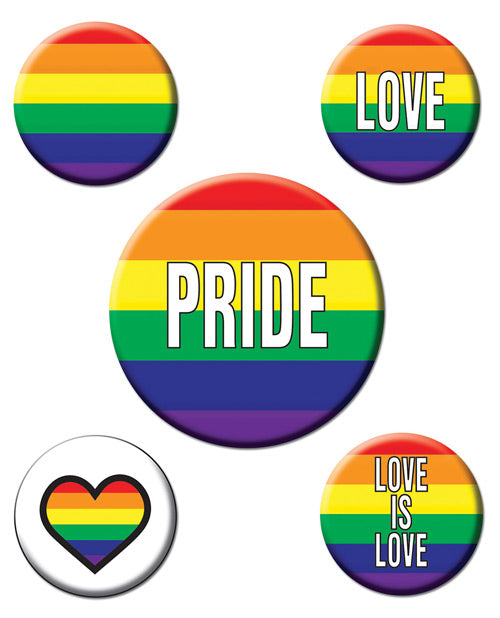 Rainbow Rainbow Party Buttons - Empower Pleasure