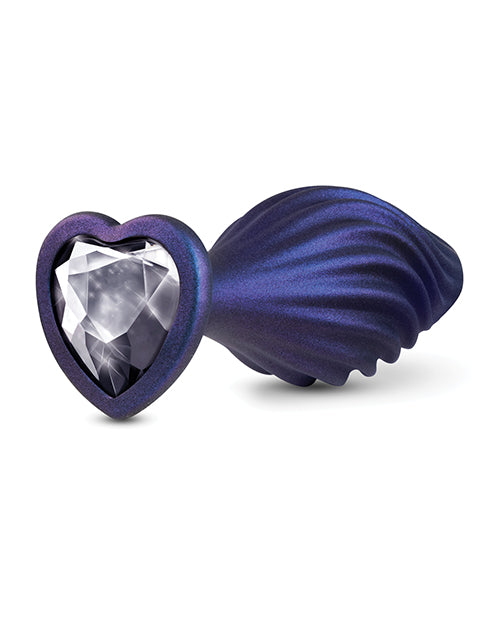 Blush Anal Adventures Matrix Swirling Bling Plug - Sapphire - Empower Pleasure