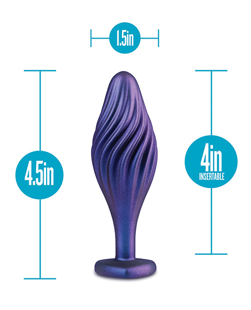 Blush Anal Adventures Matrix Swirling Bling Plug - Sapphire - Empower Pleasure
