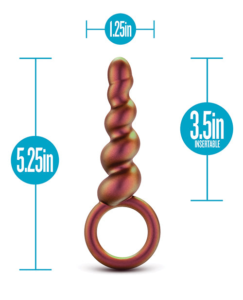 Blush Anal Adventures Matrix Spiral Loop Plug - Copper - Empower Pleasure