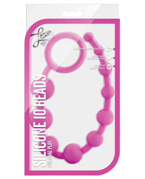 Blush Luxe Silicone Beads 10 - Empower Pleasure