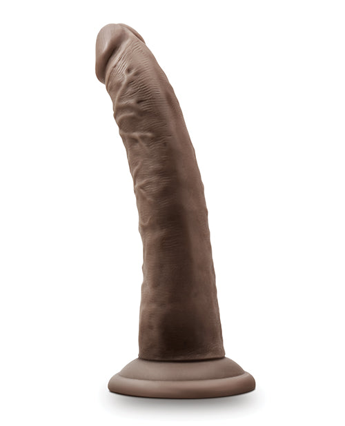 Blush Dr. Skin Glide 7.5" Self-Lubricating Dildo - Chocolate