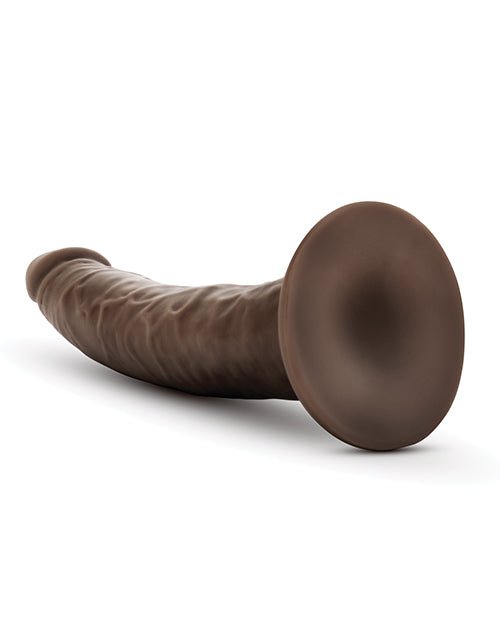 Blush Dr. Skin Glide 7.5" Self-Lubricating Dildo - Chocolate