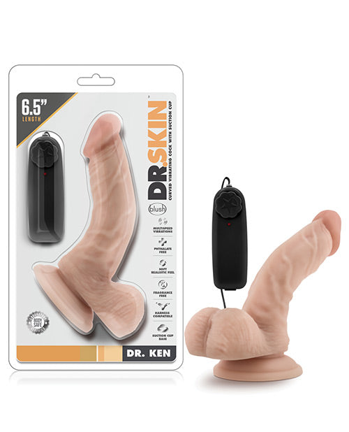 Blush Dr. Skin Dr. Ken 6.5" Cock with Suction Cup - Vanilla