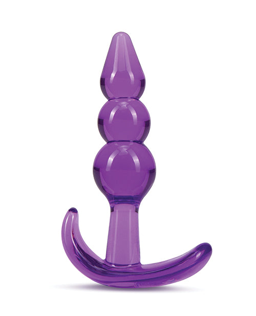 Blush B Yours Triple Bead Anal Plug - Purple - Empower Pleasure
