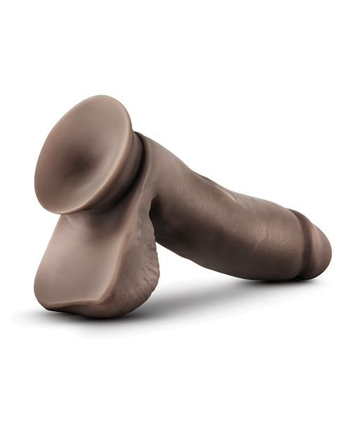 Blush Dr. Skin Glide 7" Self-Lubricating Dildo - Chocolate