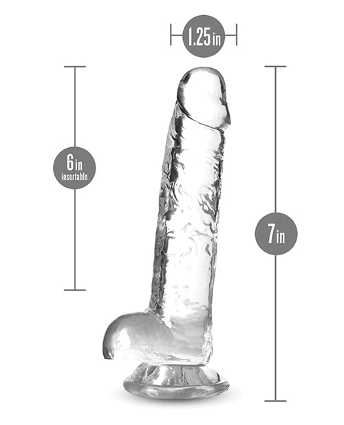 Blush Naturally Yours 7" Crystalline Dildo - Diamond - Empower Pleasure