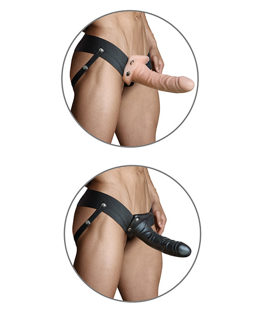 Blush Dr. Skin 6" Hollow Strap On - Vanilla - Empower Pleasure