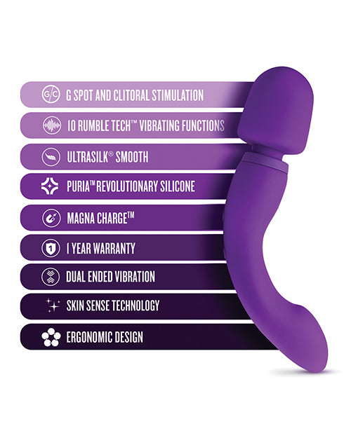 Blush Wellness Dual Sense Double Ended Massager - Purple - Empower Pleasure