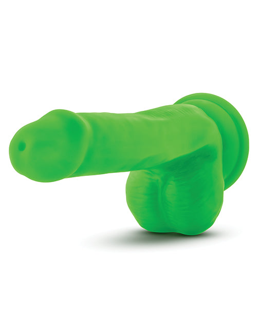 Blush Neo Elite 6" Silicone Dual Density Cock w/ Balls - Neon Green
