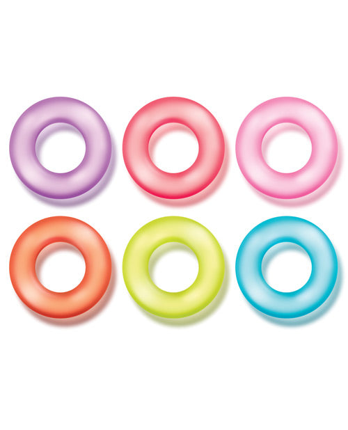 Blush Play With Me King of the Ring - Assorted Colors Set of 6 - Empower Pleasure