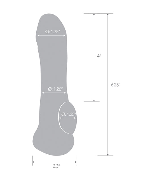 Blue Line C & B 6.25" Transparent Penis Enhancing Sleeve Extension - Clear - Empower Pleasure