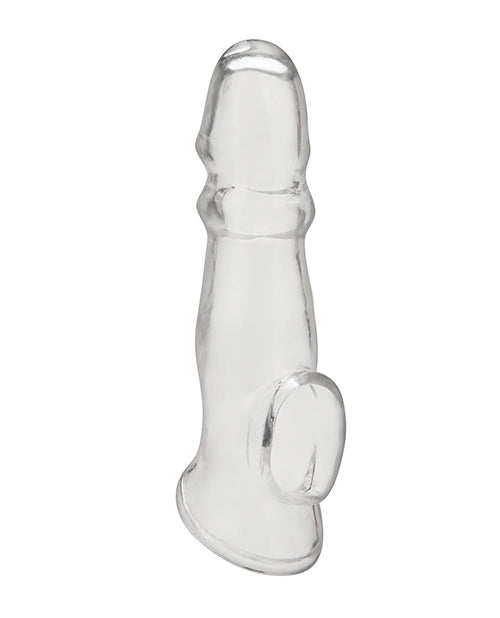 Blue Line C & B 6.75" Girthy Penis Enhancing Sleeve Extension - Clear - Empower Pleasure