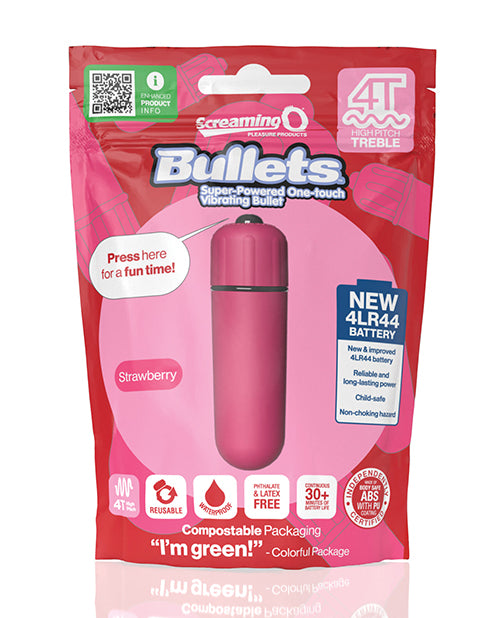 Screaming O 4T Bullet - Strawberry - Empower Pleasure