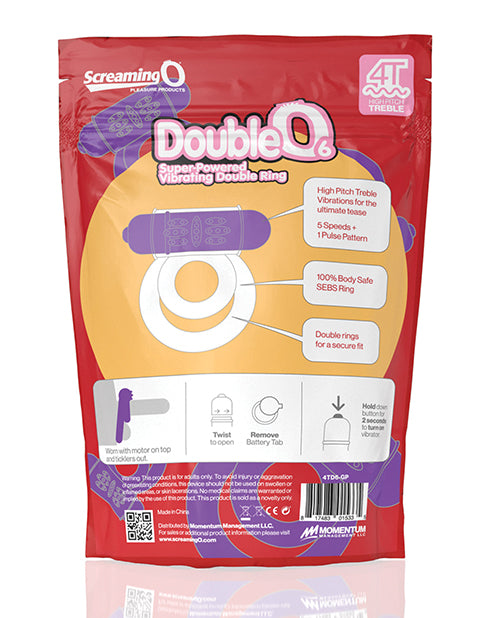 Screaming O 4T DoubleO 6 - Grape - Empower Pleasure
