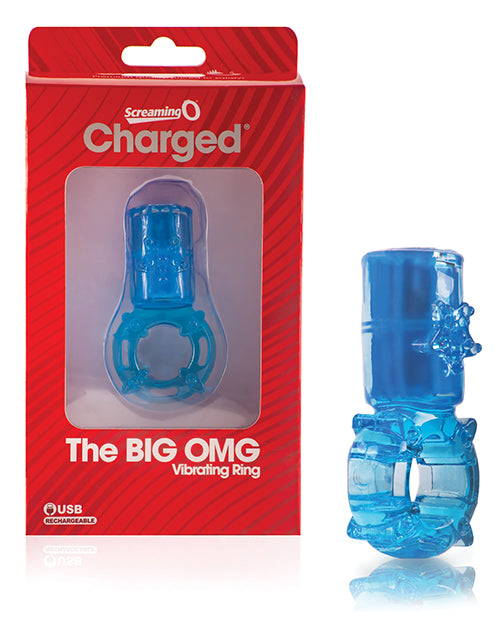 Screaming O Big OMG Vibrator Ring - Blue