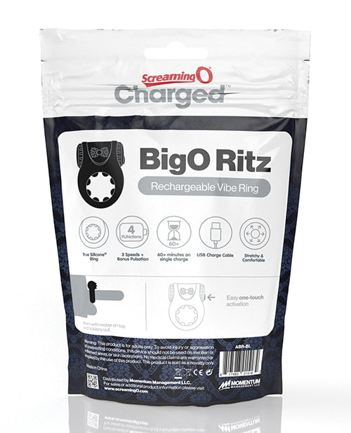 Screaming O Charged Big O Ritz - Black - Empower Pleasure
